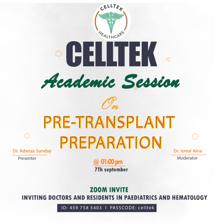 Invitation to Pre-Transplantation Preparation Academic Session